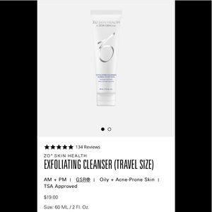 Exfoliating Cleanser Travel Size